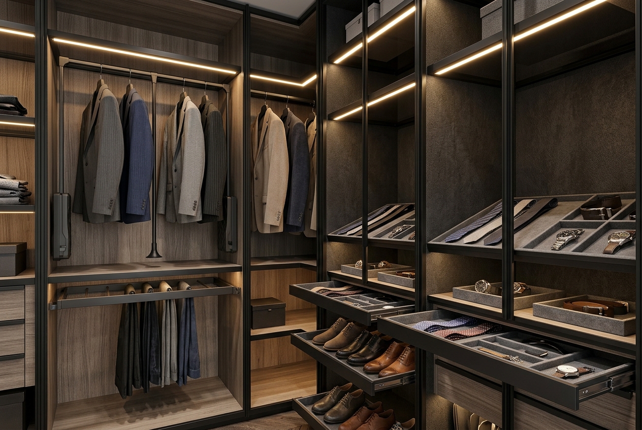 Accesorii pentru dressing și dulapuri: Pantografe și organizatoare