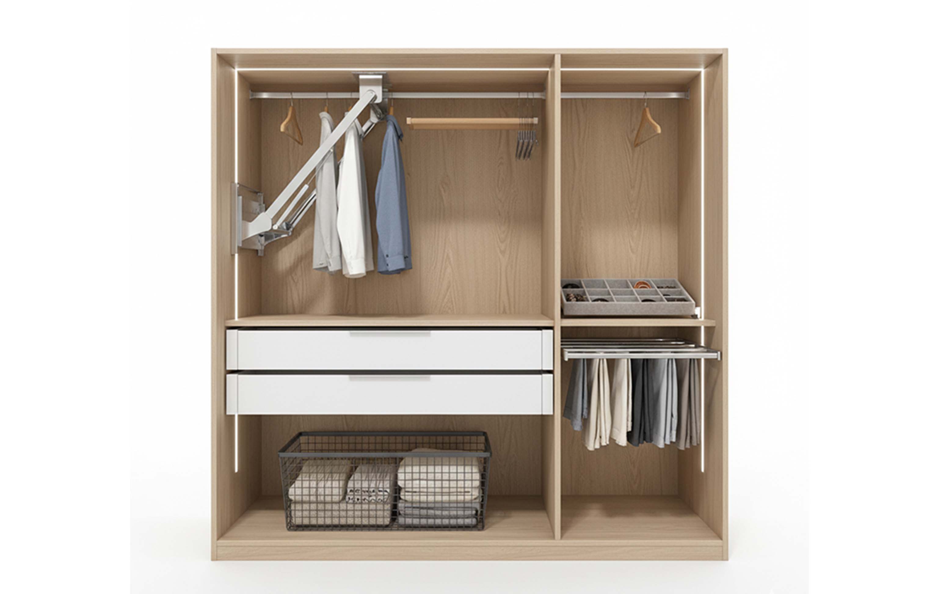 "Умное" наполнение шкафа-купе