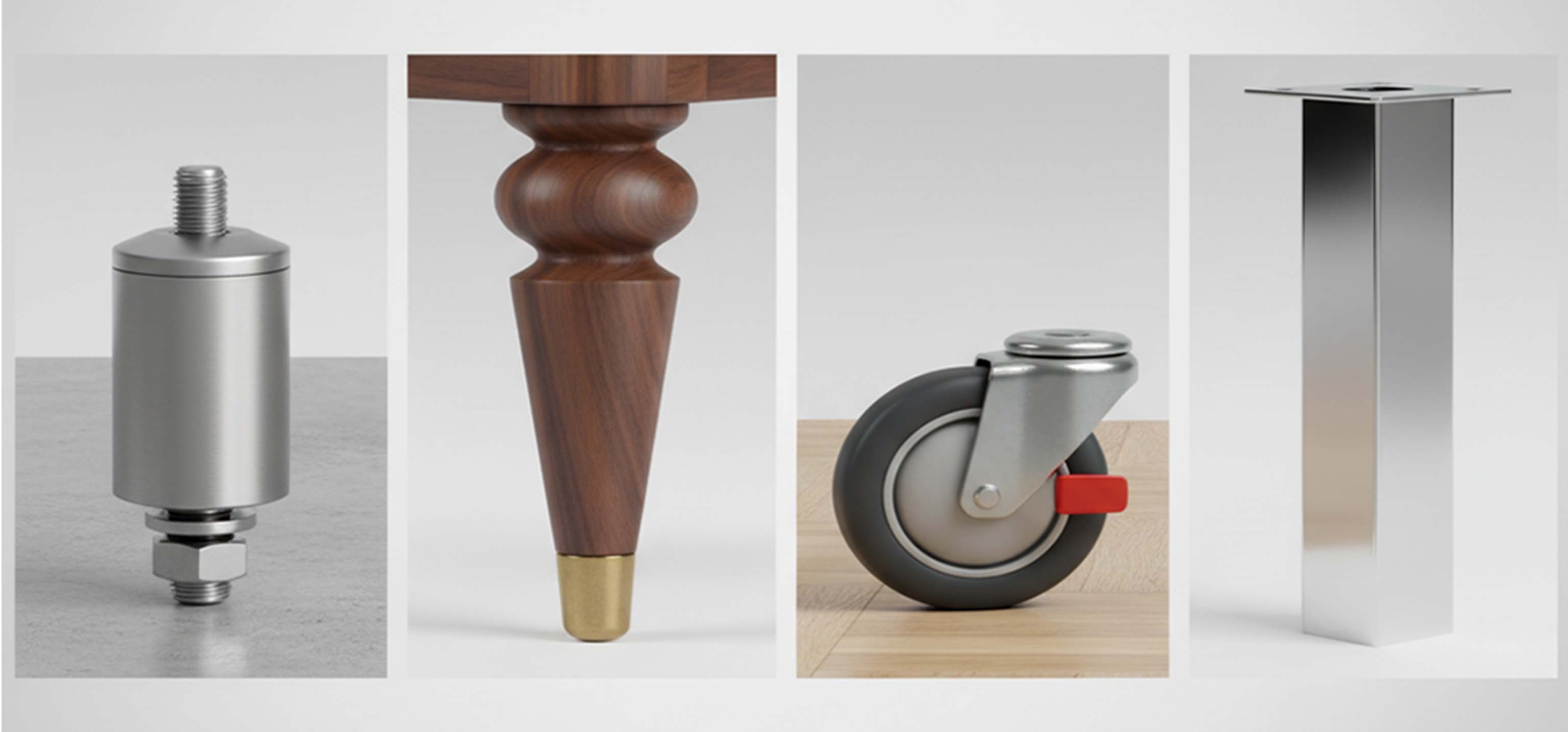 Выбор мебельных опор и колес: Нагрузка, дизайн и защита пола